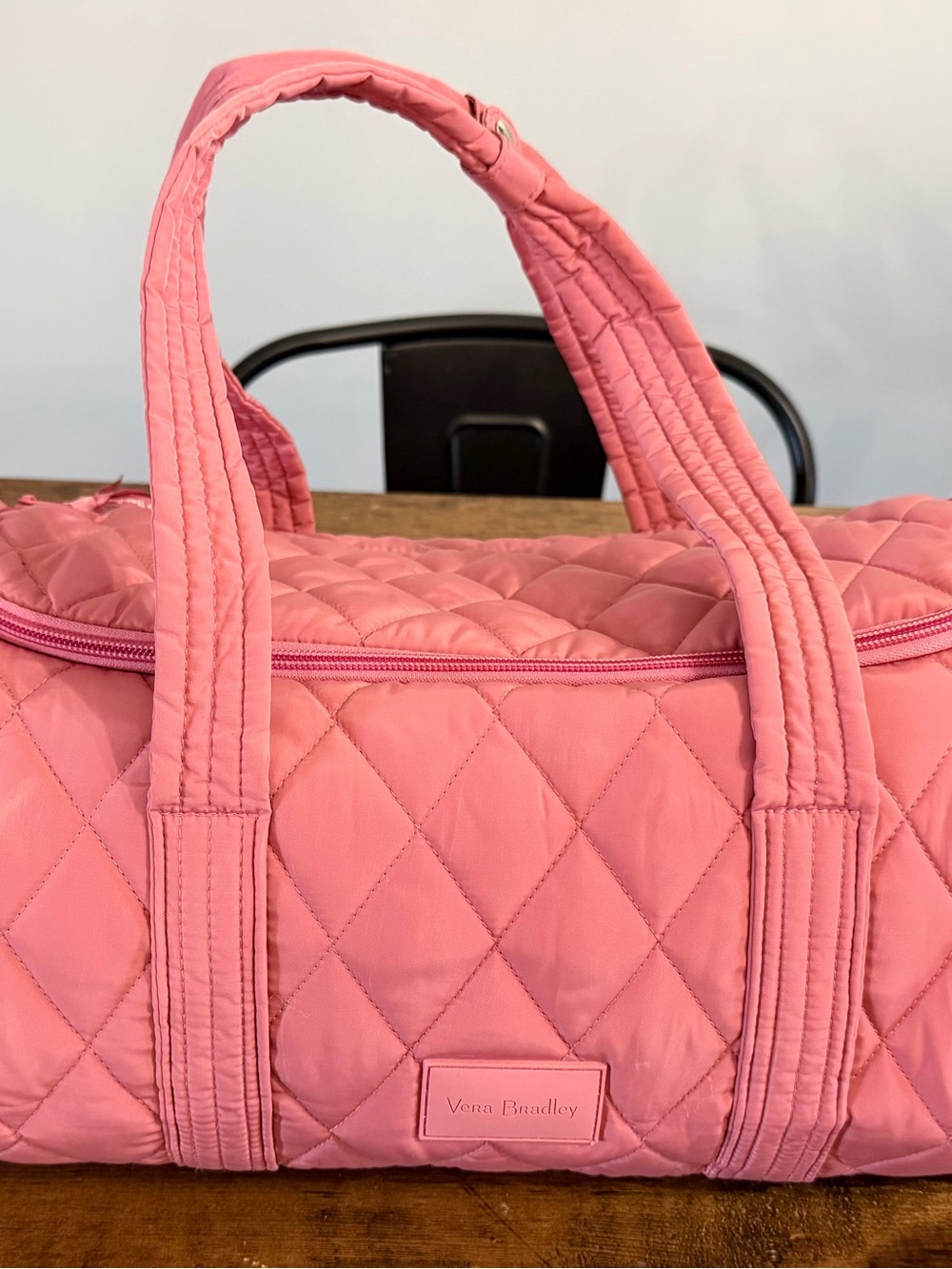 Vera Bradley Pink Quilted Travel Duffel